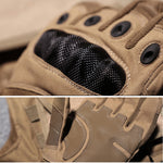 Army Tactical Carbon Knuckle Cycling Full Finger Gloves