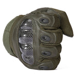 Hard Knuckle PU Leather Outdoor Airsoft Tactical Gloves