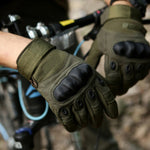 Army Tactical Carbon Knuckle Cycling Full Finger Gloves