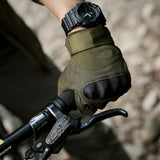 Army Tactical Carbon Knuckle Cycling Full Finger Gloves