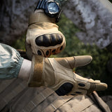 Army Tactical Carbon Knuckle Cycling Full Finger Gloves
