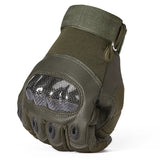 Hard Knuckle PU Leather Outdoor Airsoft Tactical Gloves