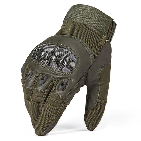 Hard Knuckle PU Leather Outdoor Airsoft Tactical Gloves