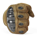 Military Paintball Leather Motorcycle Tactical Gloves